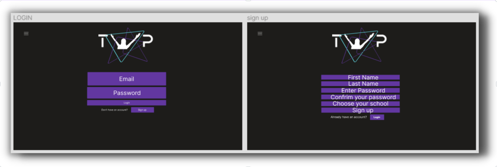 Before: Confusing button styling