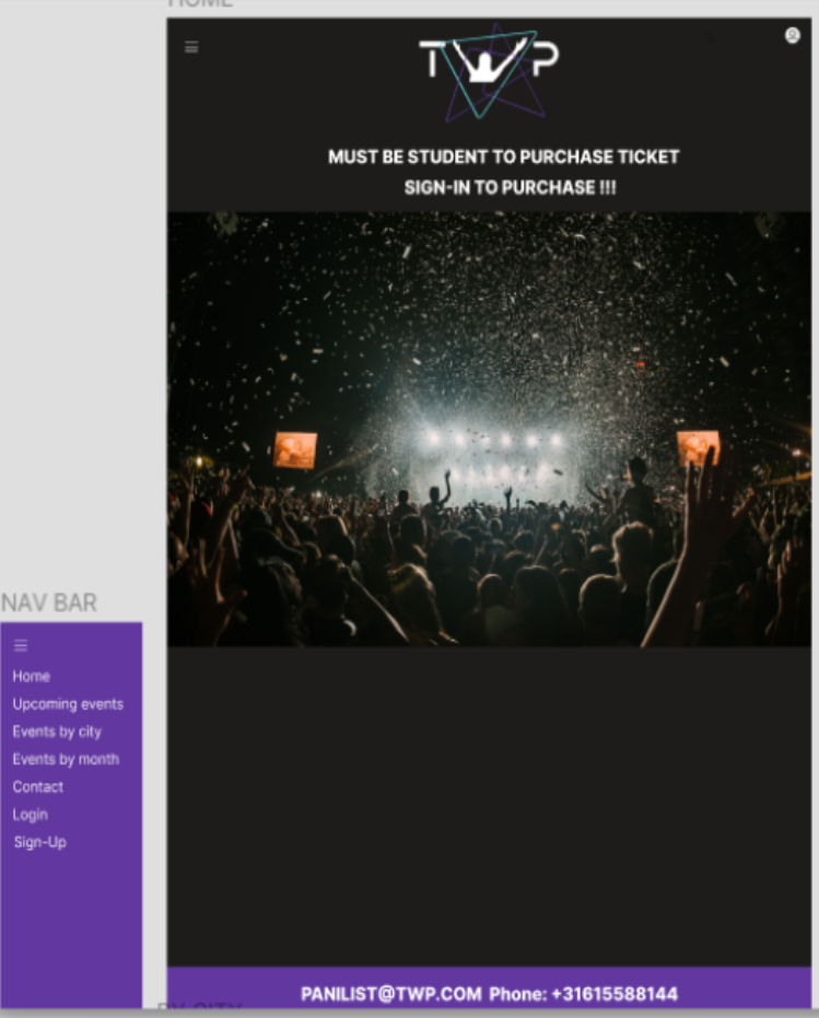 Lo-Fi Wireframe with Navigation