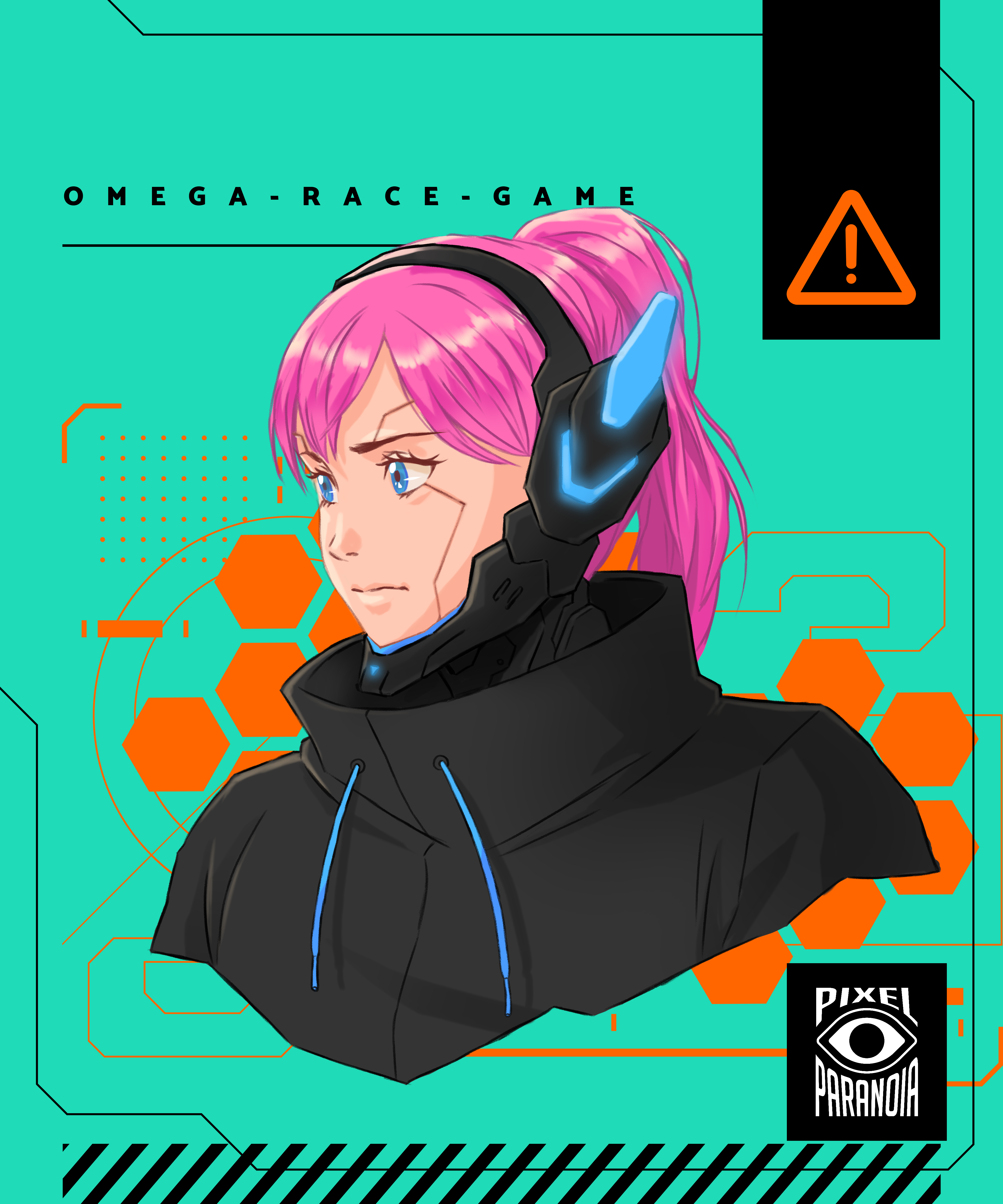 Pixel Paranoia Vision Poster