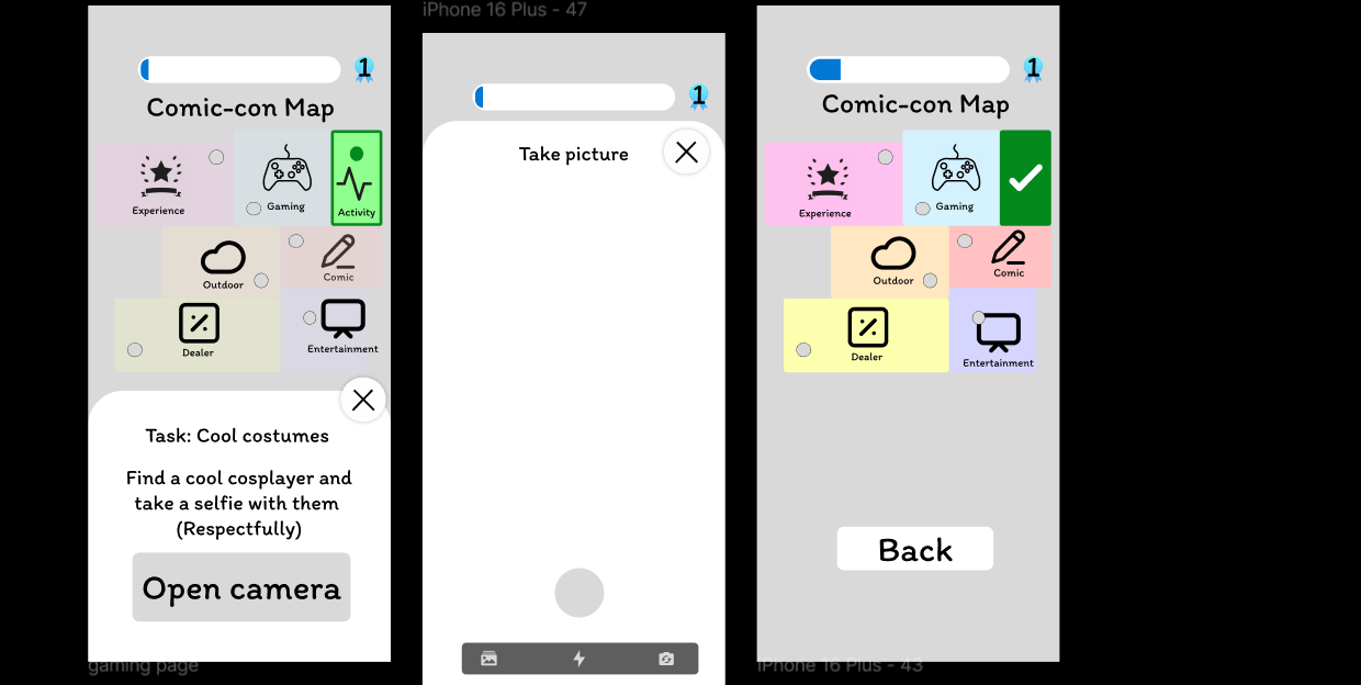 Task Wireframes