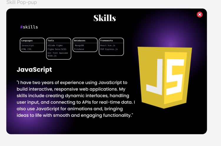 Skills After - Interactive Popup