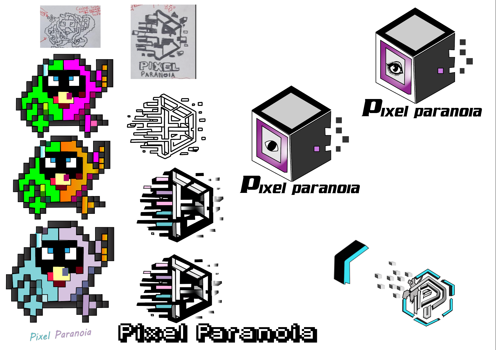 Full Logo Iterations Board