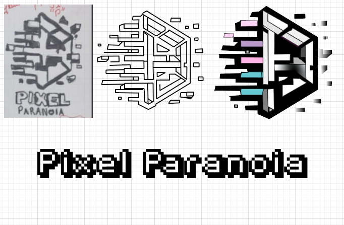 Pixel Paranoia Logo Design